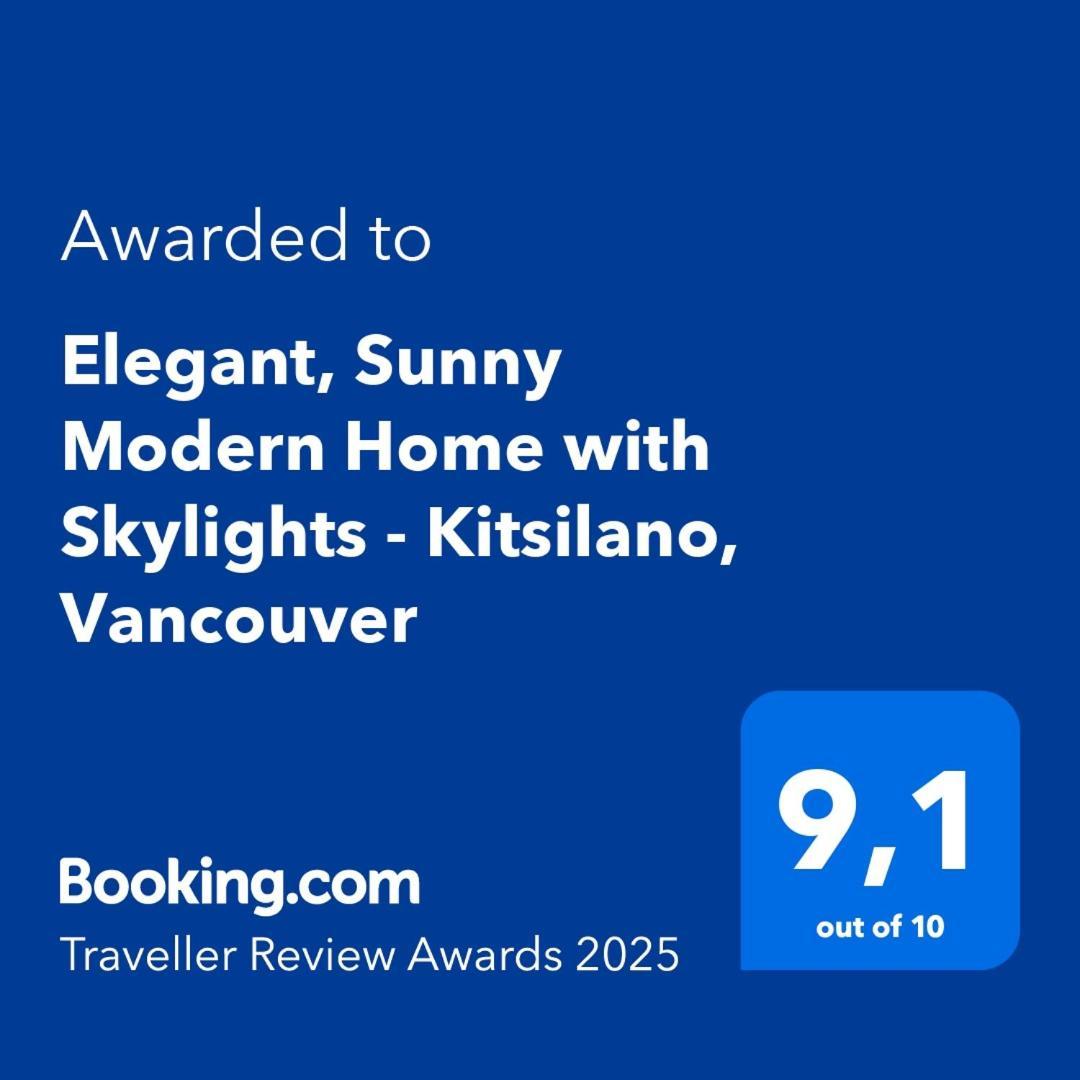 Elegant, Sunny Modern Home With Skylights - Kitsilano, Vancouver Eksteriør billede